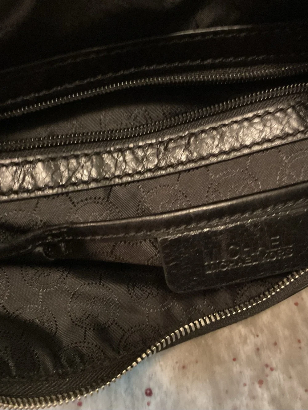 Michael Kors black leather Fallon Hobo bag